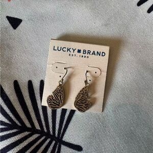 Lucky Brand Gold Butterfly Earrings